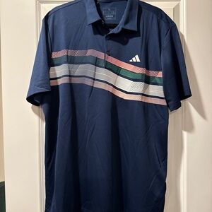 Adidas Men's Polo Shirt with Multicolor Stripes